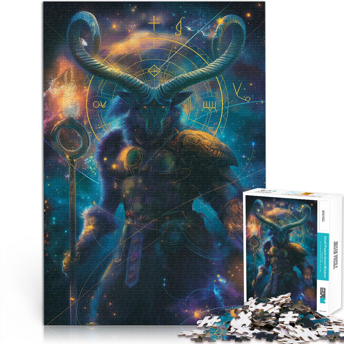 2000 Piece Puzzle For Adults Aries Herausforderndes Spielspielzeug mit vollständig ineinander greifenden, zufällig geformten Teilen70x100cm — image 1