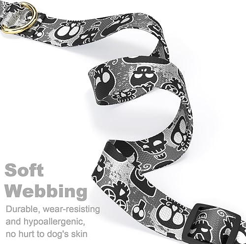 Miniatura 3 de Rnivvi Collar para perro, collares ajustables para perros medianos, lindo collar de cachorro para perros machos y hembras, collar suave para