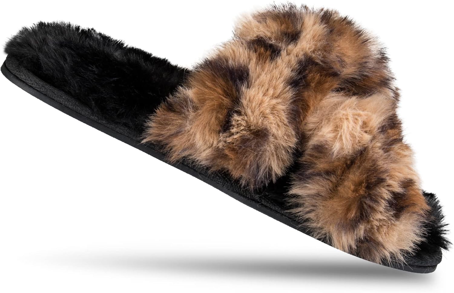 Jessica Simpson Women's Fashion Faux Feather Slide-On Memory Foam Slipper - Image 6