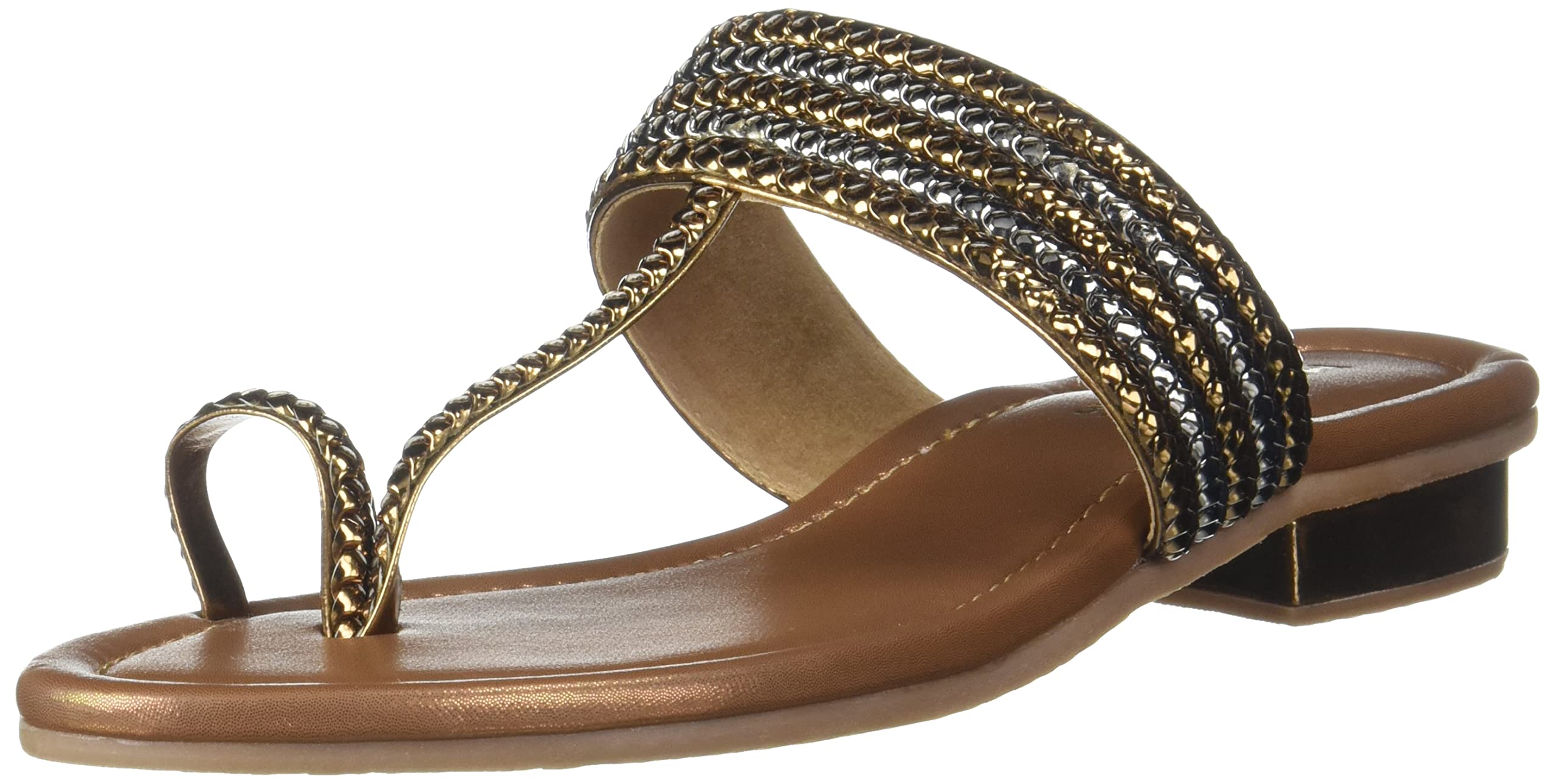 Mochi womens Slingback Slipper, Antique Gold, 7 UK (40 EU) (B095CM7KHD) Amazon Price History, Amazon Price Tracker