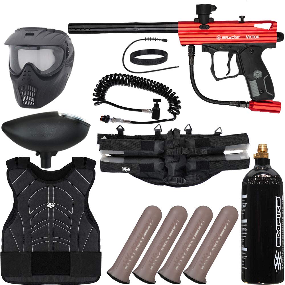 Action Village Kingman Spyder Victor Light Gunner Paintball Gun Package Kit