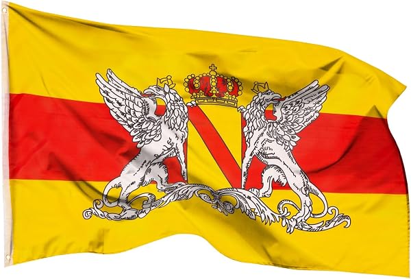 PHENO FLAGS Baden Flagge 90x150cm - wetterbeständige Fahne mit Messingösen, 100% Polyester, robuste Doppelnaht & in lebendigen Farben - ideal für Flaggen-Liebhaber - 1