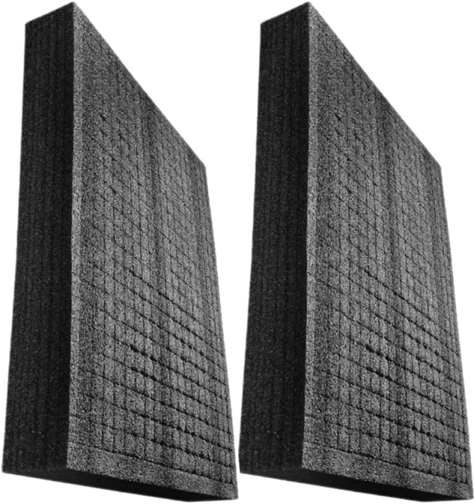 NOLITOY Professional Foam Packing Inserts 2pcs Black Pearl Foam Board 350x250x40mm for Shipping and Packaging Protection