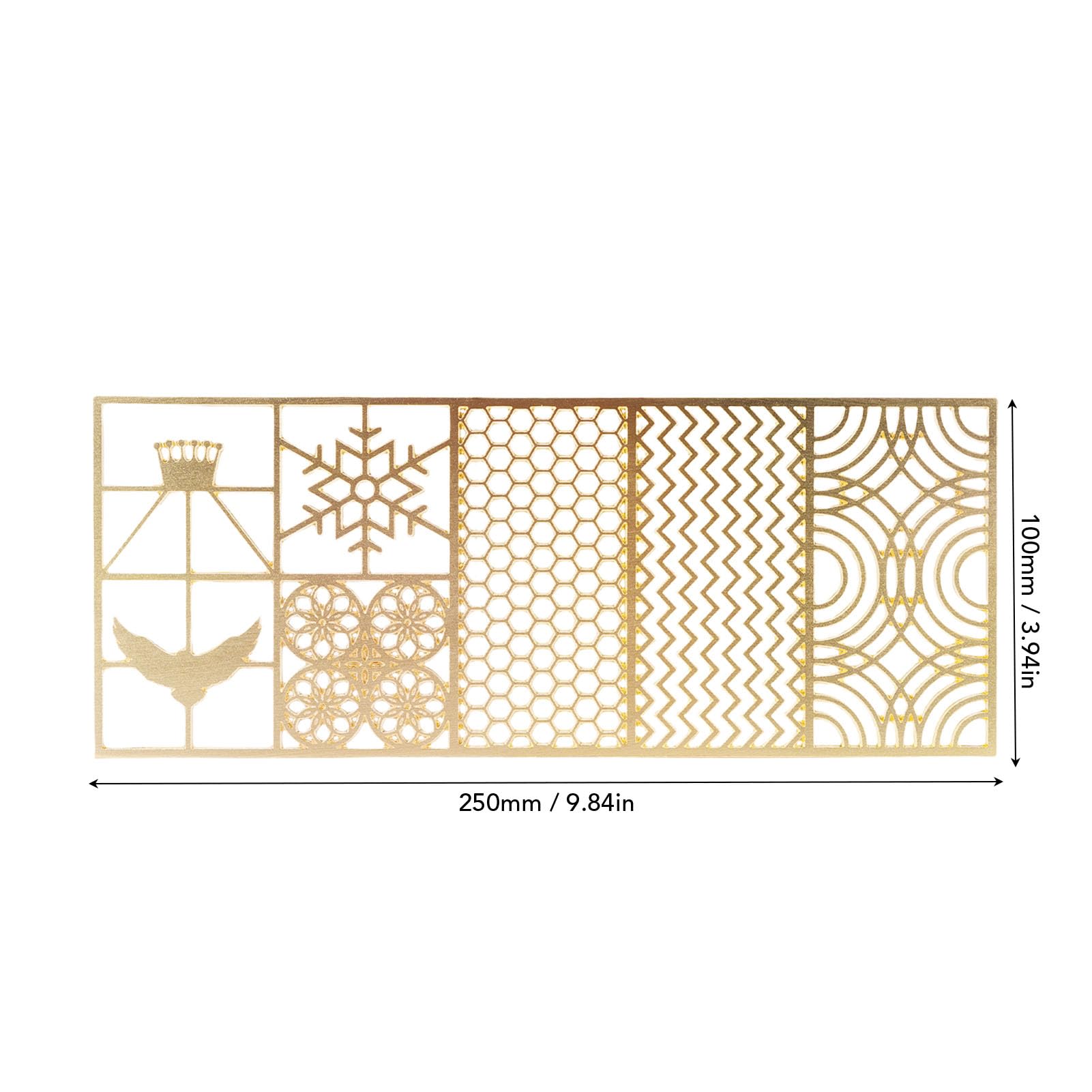 BRRNOO Bandeja de Sellos de Hielo de Cobre Transparente para Diseños de