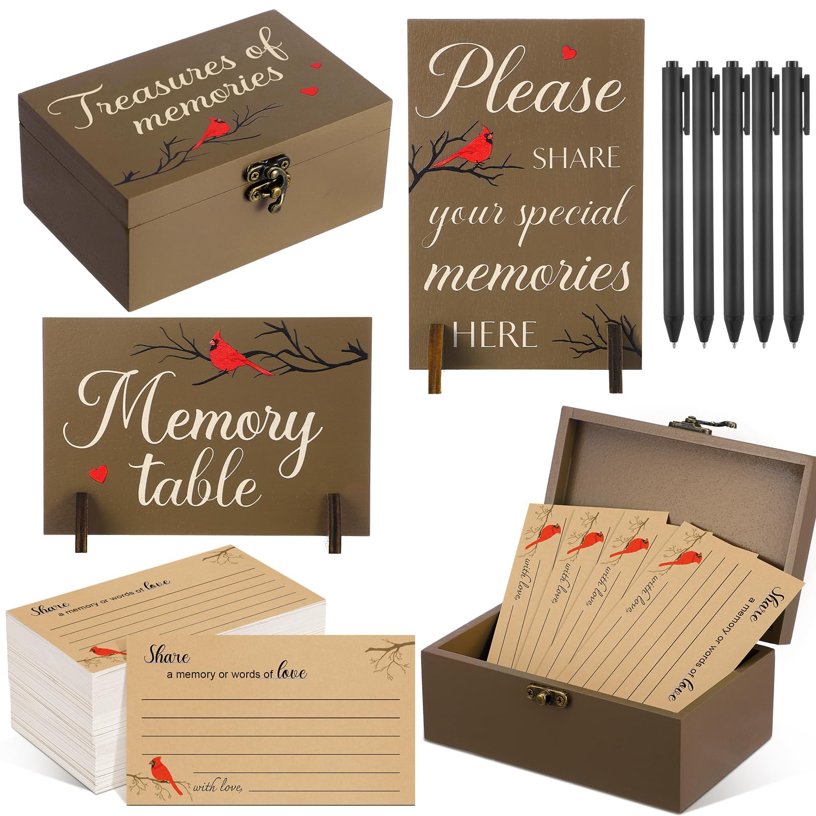 Gilprop 112 Pcs Share a Memory Cards for Celebration of Life