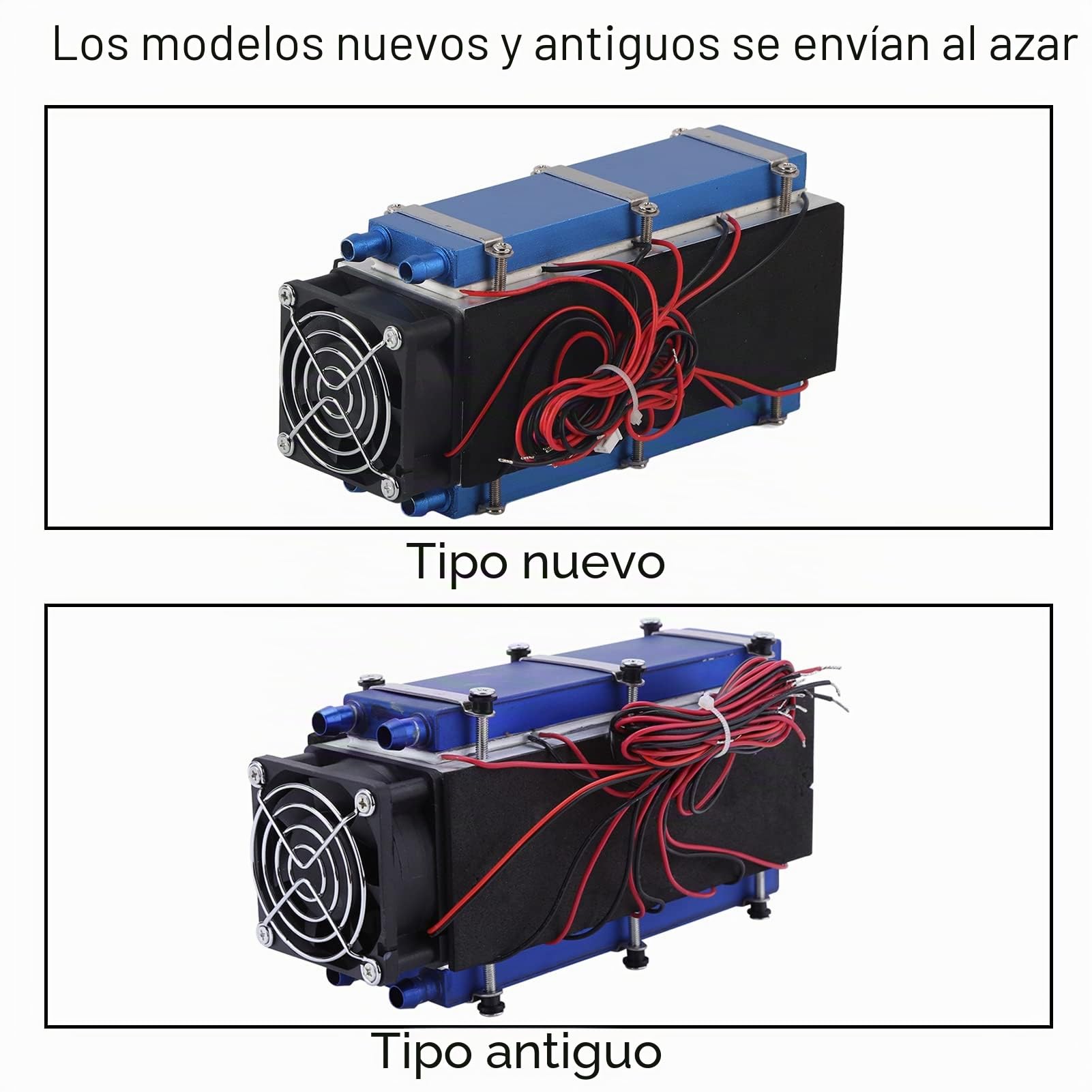 12 V 576 W, 8 chips, TEC1-12706, bloque de agua Peltier DC12 DIY termoeléctrico, enfriador de aire