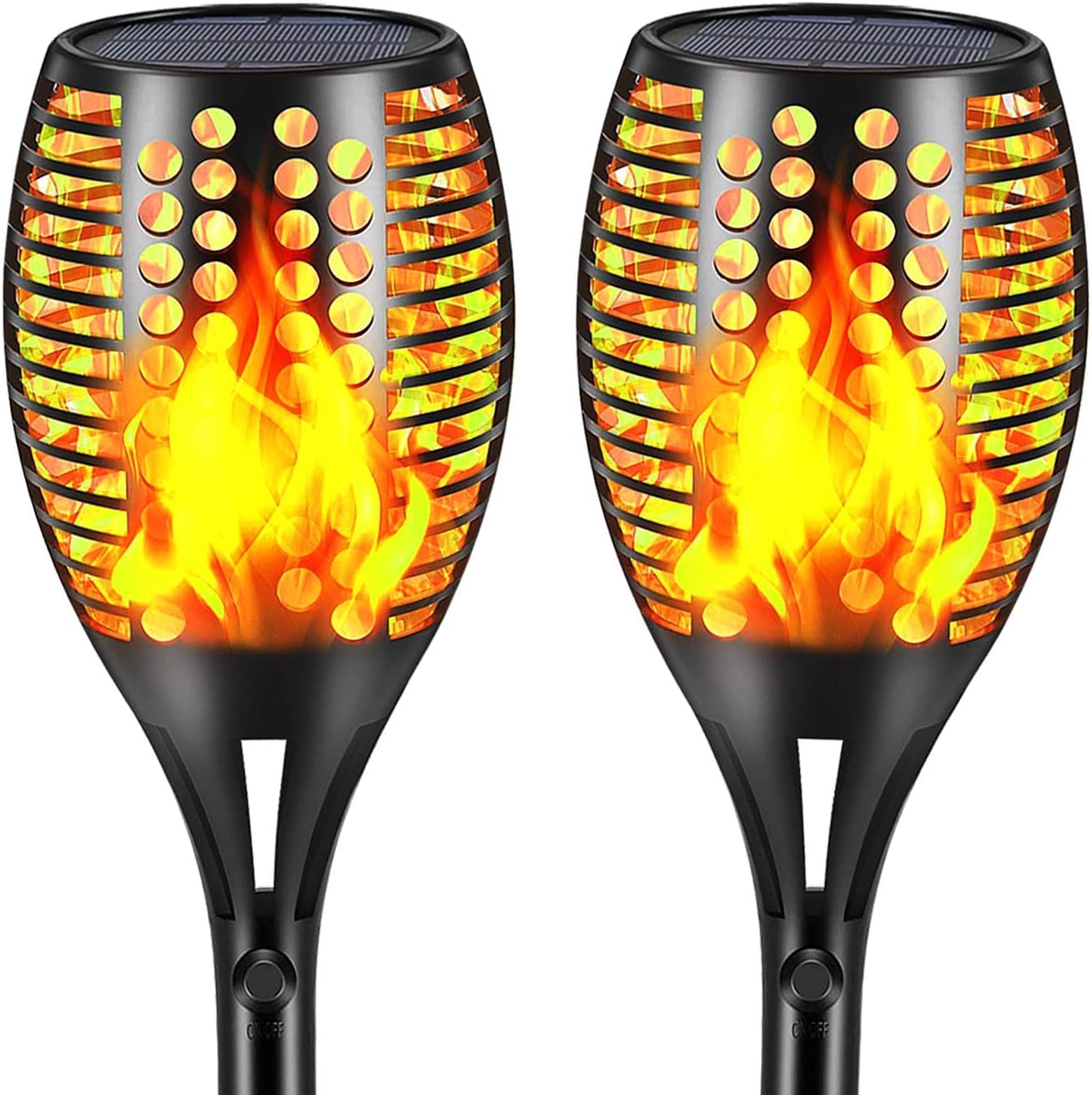 GolWof Plastic 2 Pack 33 Led Big Solar Torch Mashaal Lights: Ultra-Bright Solar Outdoor Lights With Flickering Flame, Waterproof Design For Garden Yard Pathways, Auto On/Off (B0CRDZ8L5N) Amazon Price History, Amazon Price Tracker