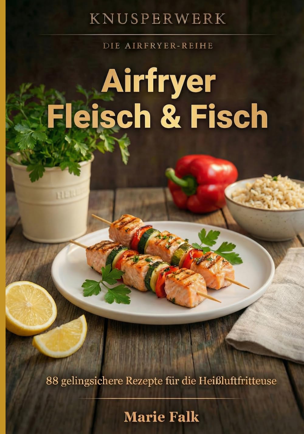 Airfryer - Fleisch & Fisch: 88 gelingsichere Rezepte für die Heißluftfritteuse (KnusperWerk - Die Airfryer-Reihe)