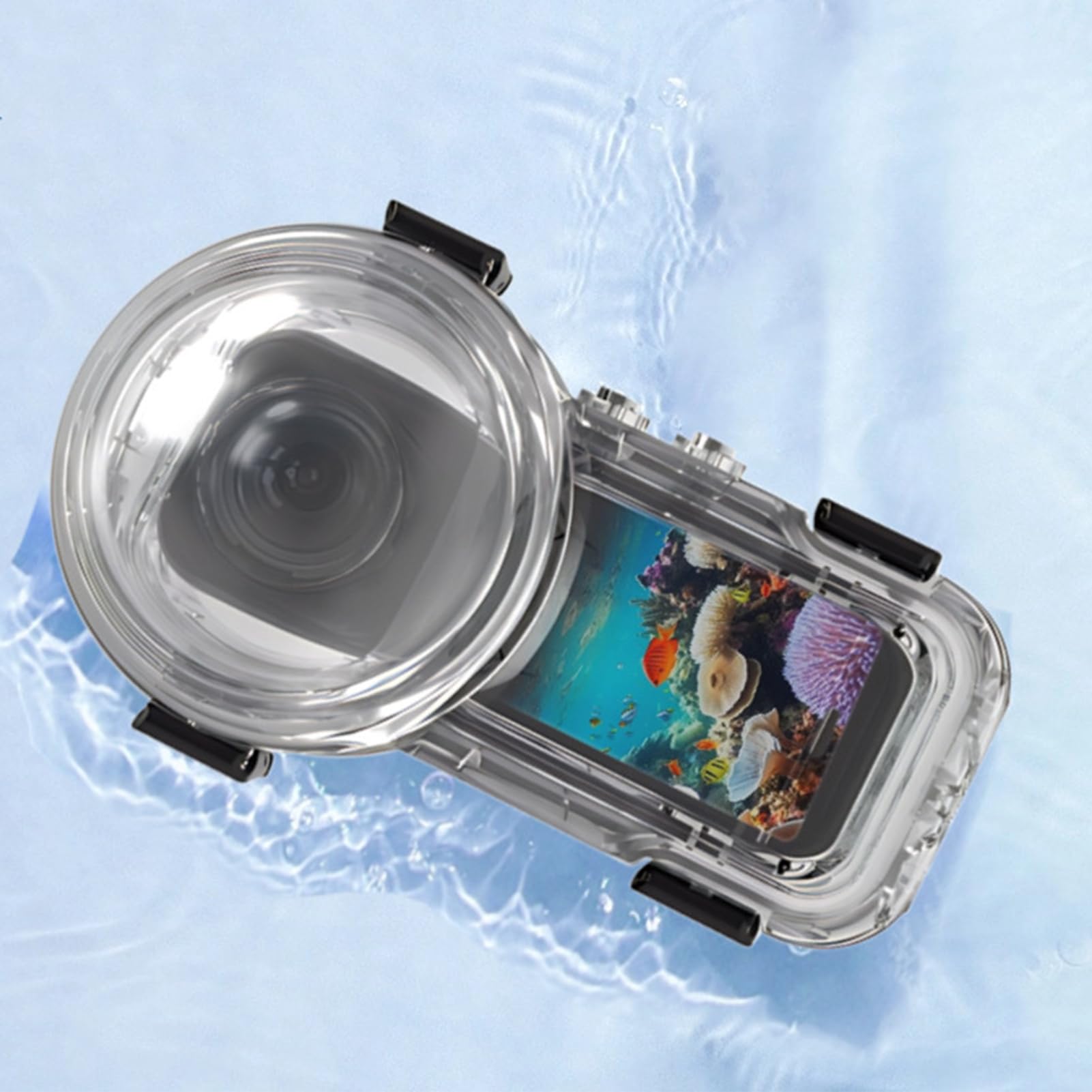 Subacquea Impermeabile Custodia Protettiva Impermeabile per Fotocamera | Guscio Antiappannante 60m per Attività Subacquee e All'aperto Unisex