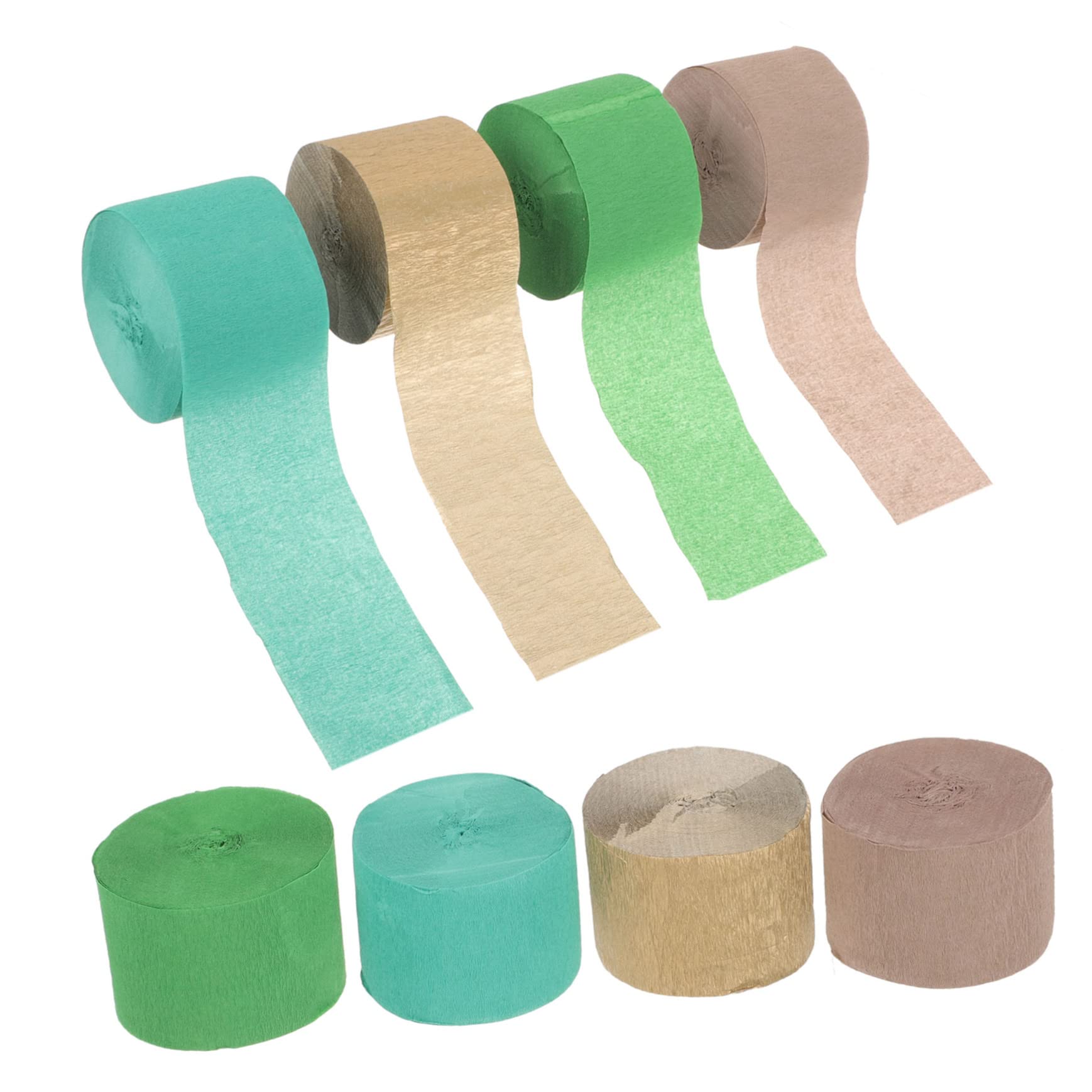 SEWACC 24rouleaux Papier Crépon Pour Fête Décorations Anniversaire Mariage Et Événements Spéciaux