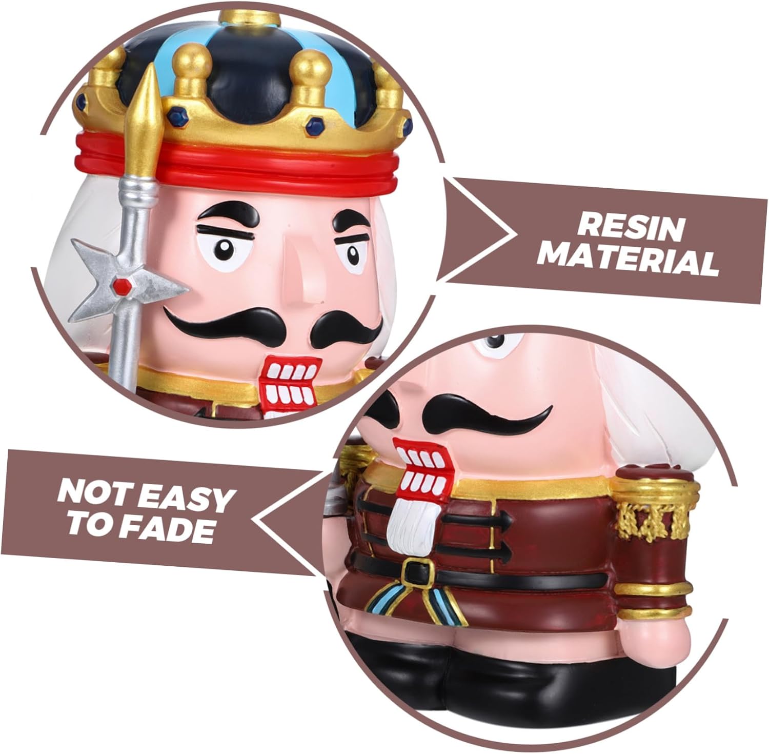 Piggy Bank for Boys and Girls Children's Money Box Nutcracker Resin Material Ideal for Boys and Girls
