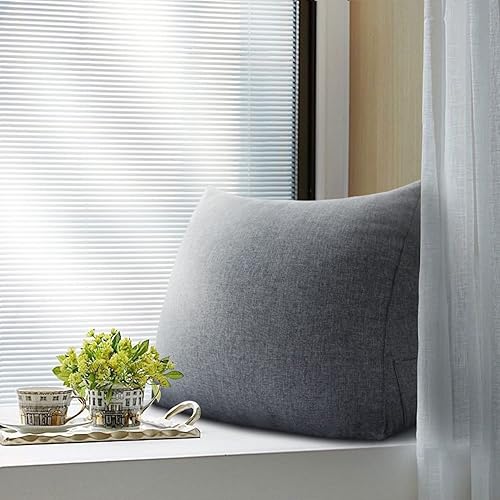 Miniatura 4 de Almohada triangular de cuña para cama, respaldo grande, cojín de lectura para lumbar y sentarse, almohadas decorativas para silla de oficina, sofá