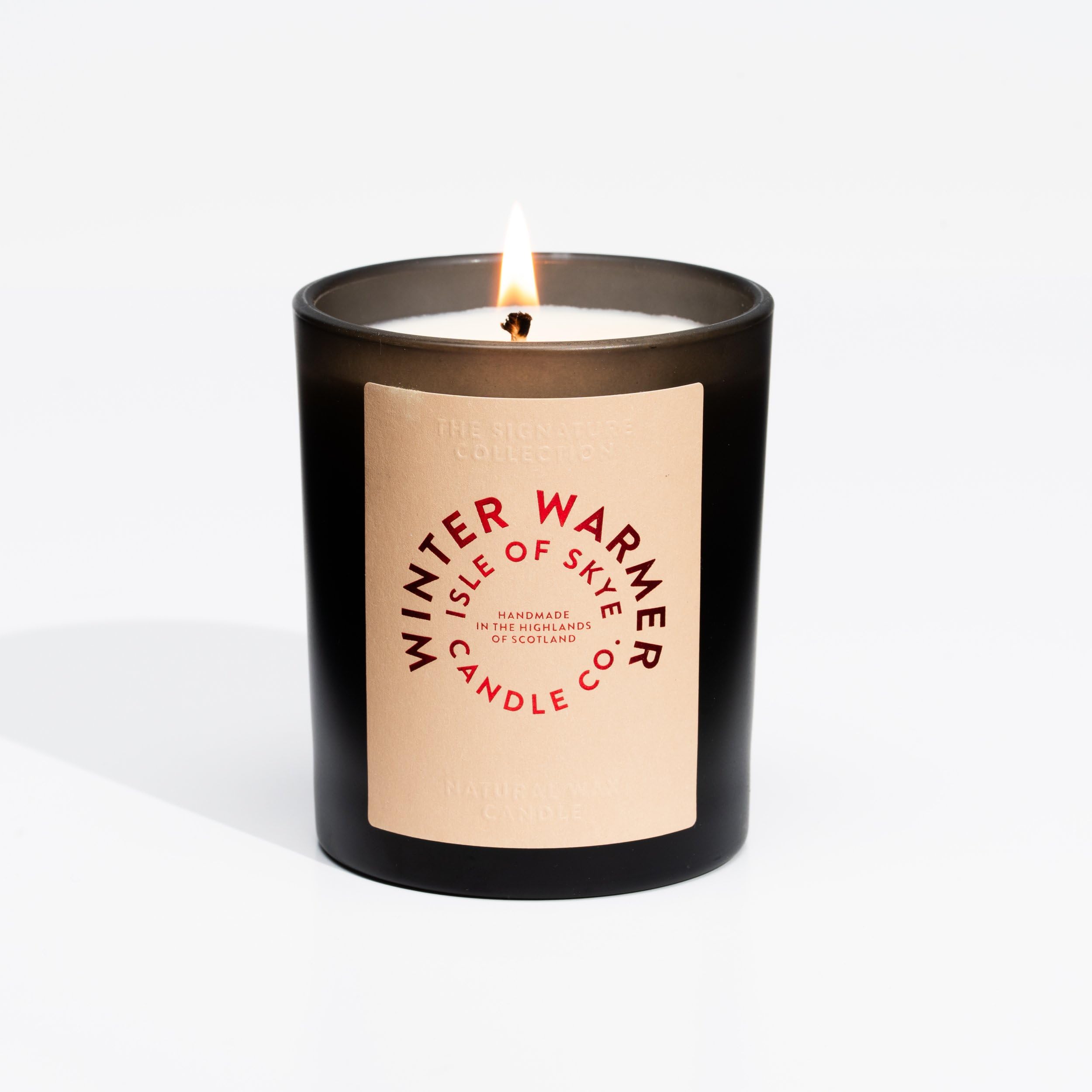 Isle of Skye Winter Warmer Black Natural Wax Candle 9.5cm x 8cm x 8cm - 2 Pack