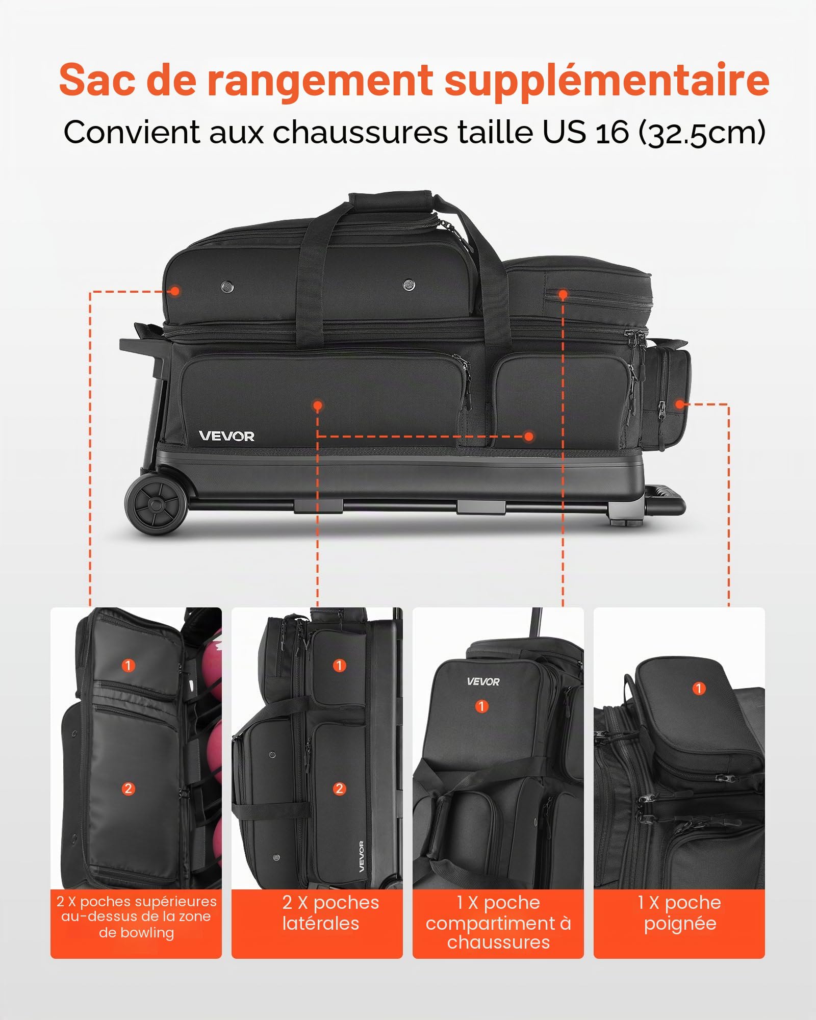 VEVOR Sac de Bowling à