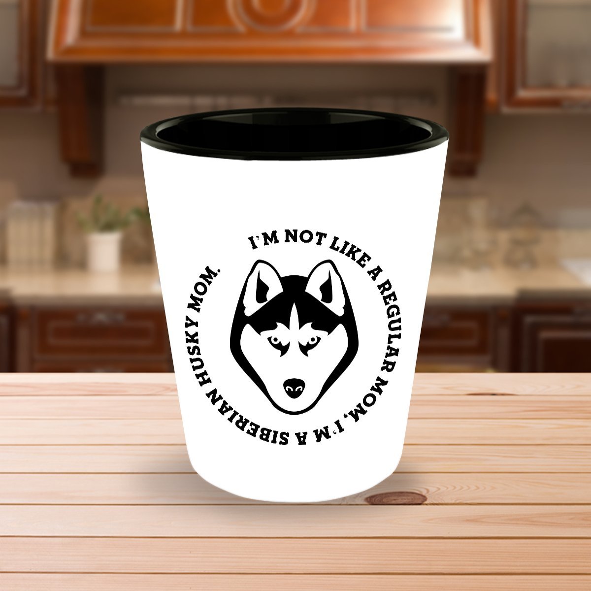 Valentine's Day Funny Gifts for Siberian Husky Moms, Unique Gifts from Dog Lovers, Cute Shot Glass for Dog Lovers