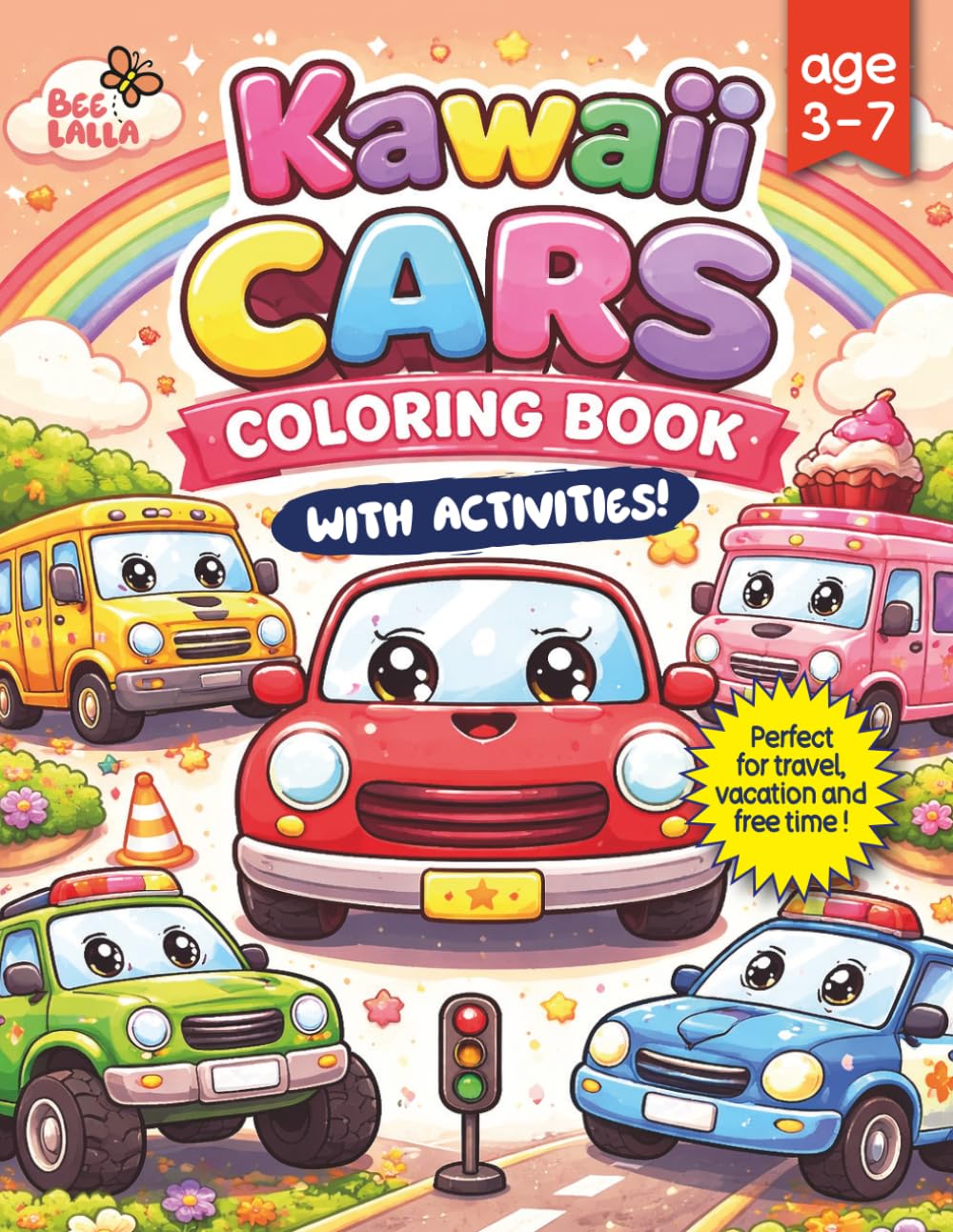 KAWAII VEHICLES: COLORING BOOK (KAWAII COLORING BOOK)