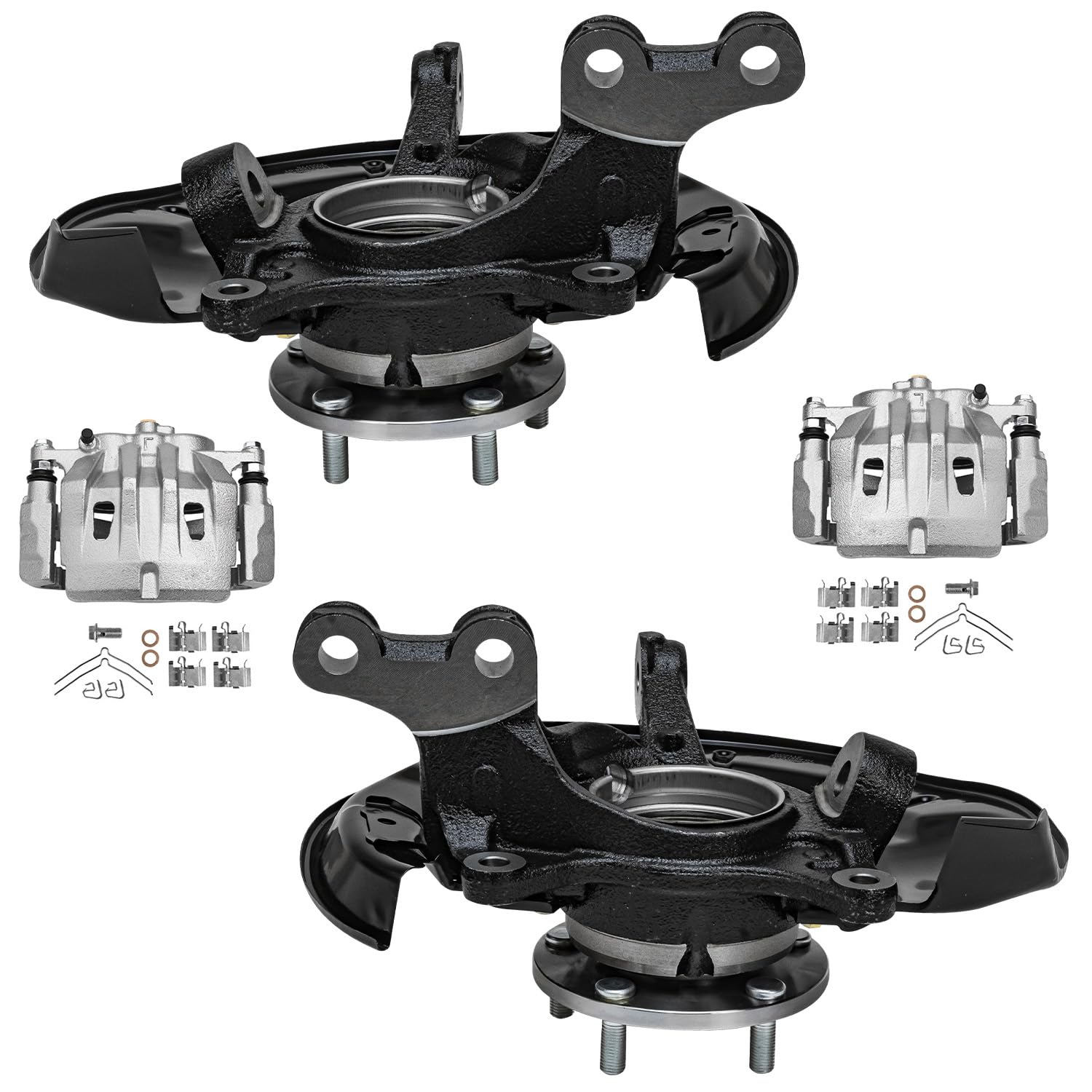 Detroit Axle - Front Knuckles Brake Calipers for Lexus RX350 RX450h