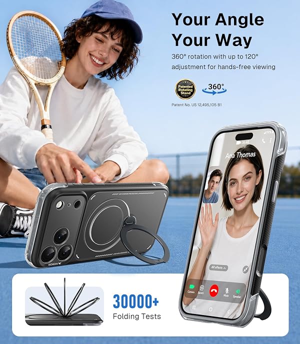 AirCradle for iPhone 18 Pro Max Case / 17 Pro Max Case, 360° Magnetic Stand by MOBOSI - Used condition - US$27.59