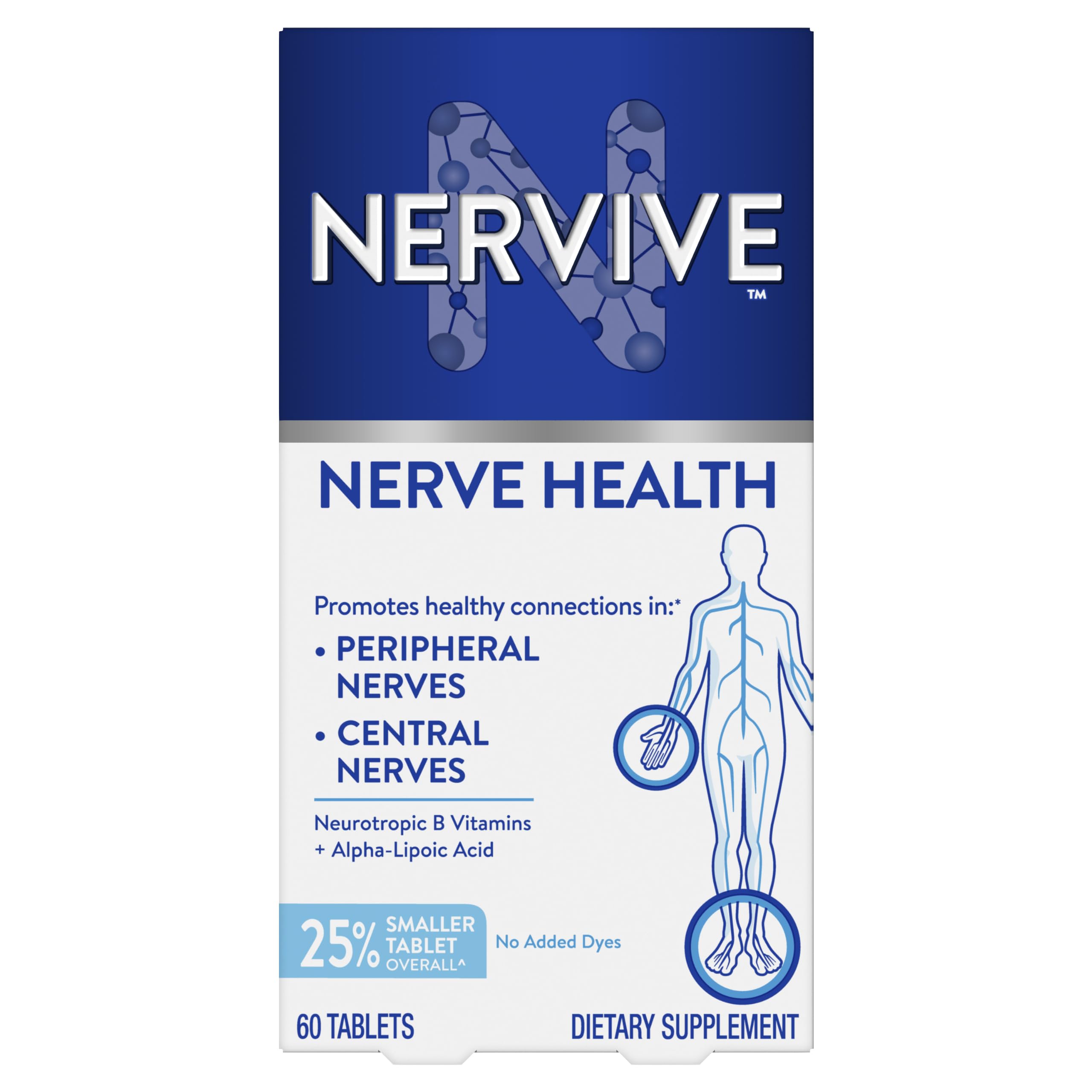 Nervive Nerve Health, Alpha Lipoic Acid, Fortify Nerve Health, Healthy Nerve Function, Healthy Blood Circulation, Supplement, Tablet, 60 Tablets — Amazon image 10