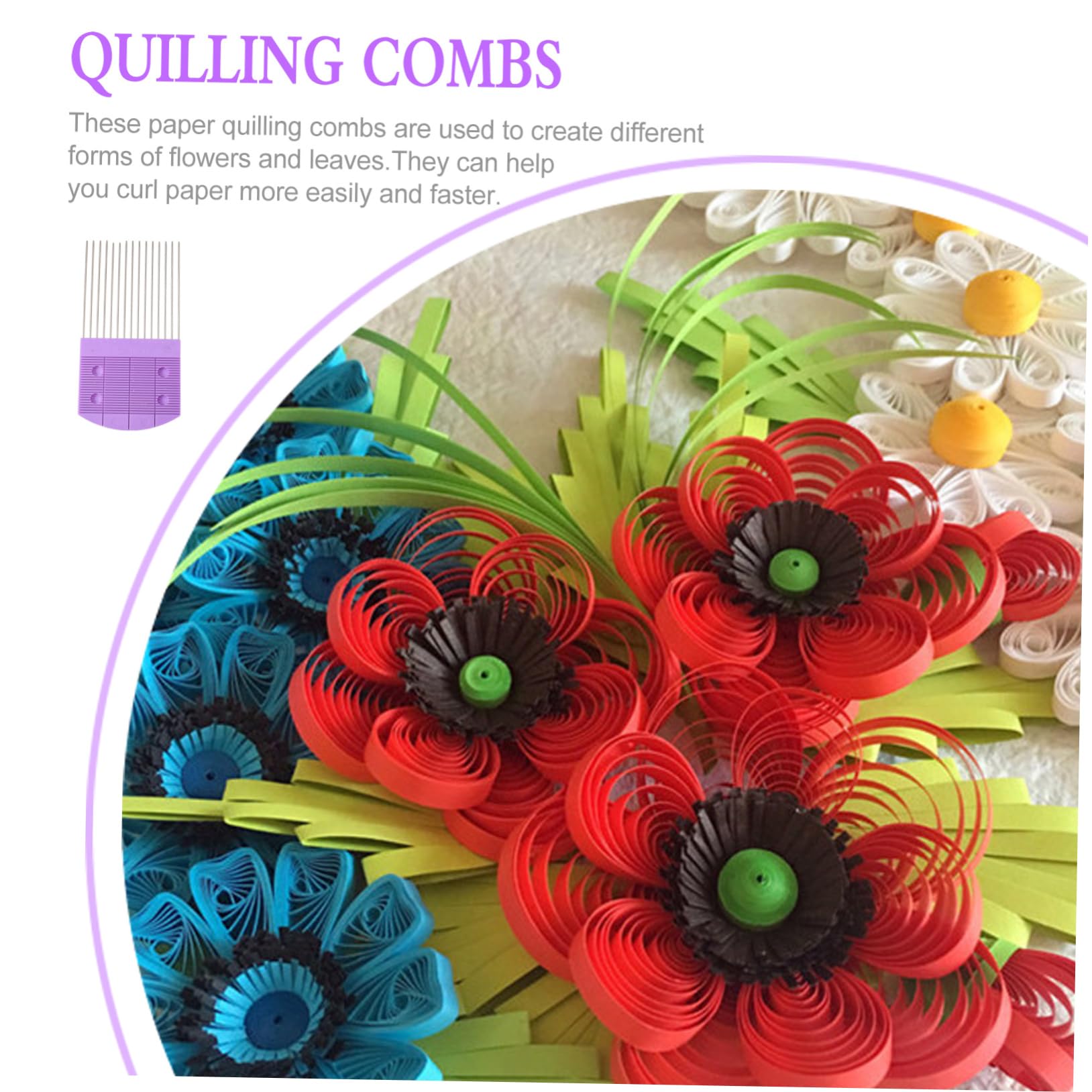 IMIKEYA Quilling Craft Tools Paper Quilling Combs Quilling Supplies Quilling Comb Tool Quilling Patterns