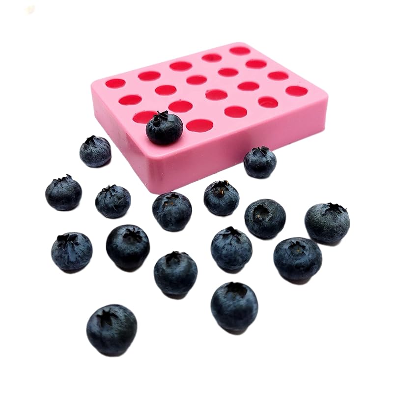 Blueberries silicone mold 20 cavities Realistic fruits
