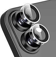 Vista 16 de Paquete de 2X2 Protector de Lente de Cámara para iPhone 17, iPhone 16 Plus/ 16 Protector de Pantalla de Lente de Vidrio Templado Cubierta de Cámara