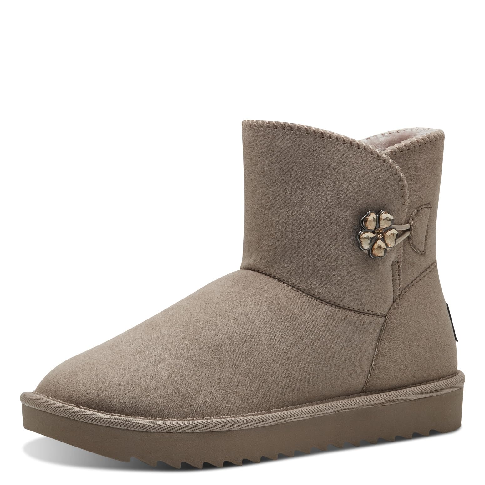 MARCO TOZZI Women's 2-26483-41 Boot Flat, Taupe, 5.5