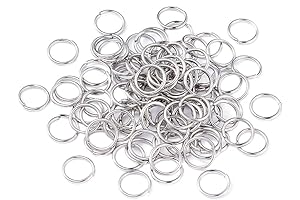 Kissitty 2000Pcs 8mm Stainless Steel Open Jump Rings
