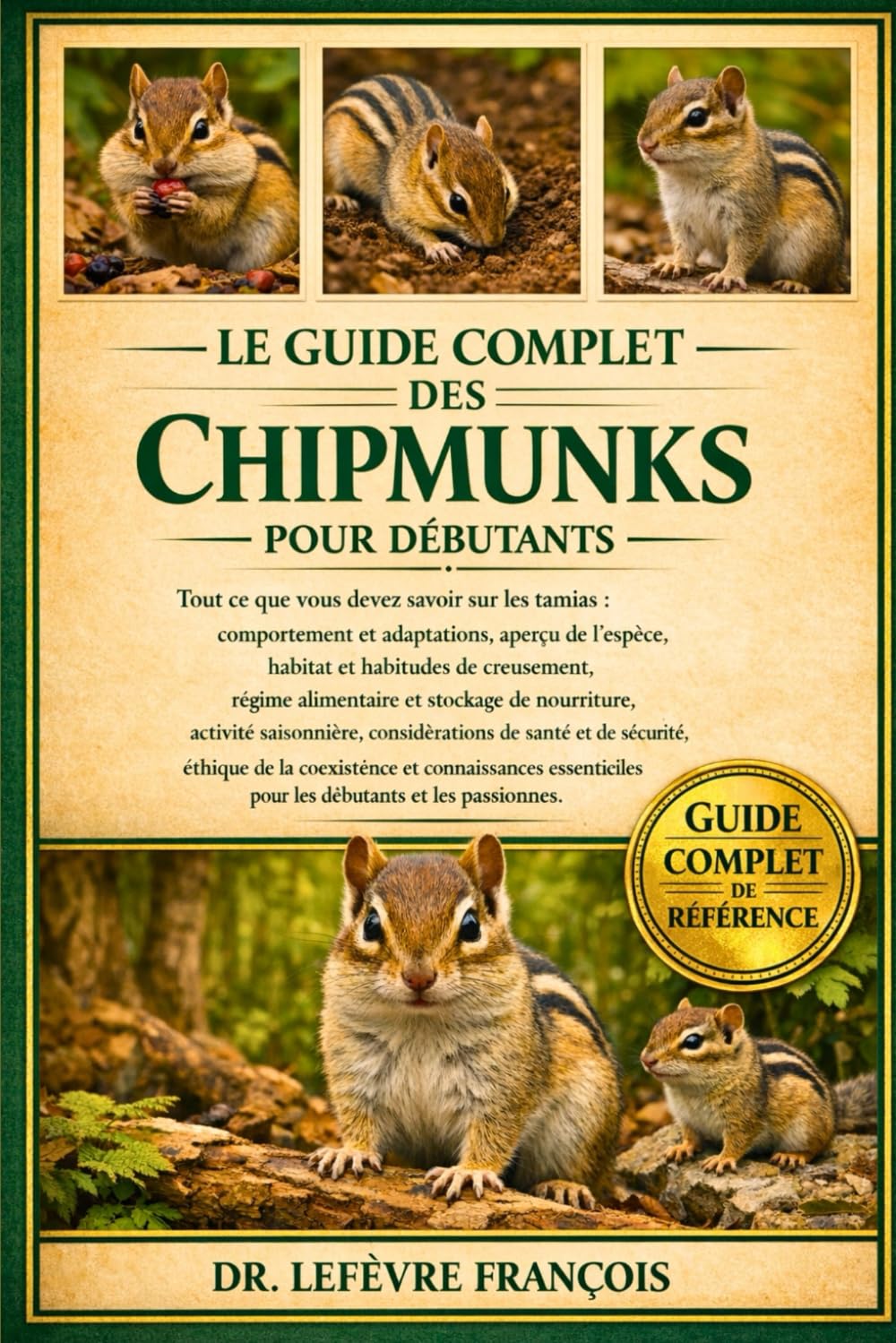 LE GUIDE COMPLET DES CHIPMUNKS POUR DÉBUTANTS: Tout ce que vous devez savoir sur les tamias : comportement et adaptations...de la coexistence et ... pour les débutants et les passionnés.