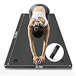 LFS Yoga Mat 72.8 x 31.5 x 2/5 inch Thick With Strap and Bag, Extra Wide Workout Mat for Women and Men, Non Slip Exercise Mat for Home Outdoor Yoga, Pilates, Stretching, Floor & Fitness Workouts