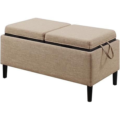 Convenience Concepts Magnolia Storage Ottoman with Reversible Trays: Your Versatile Home Companion