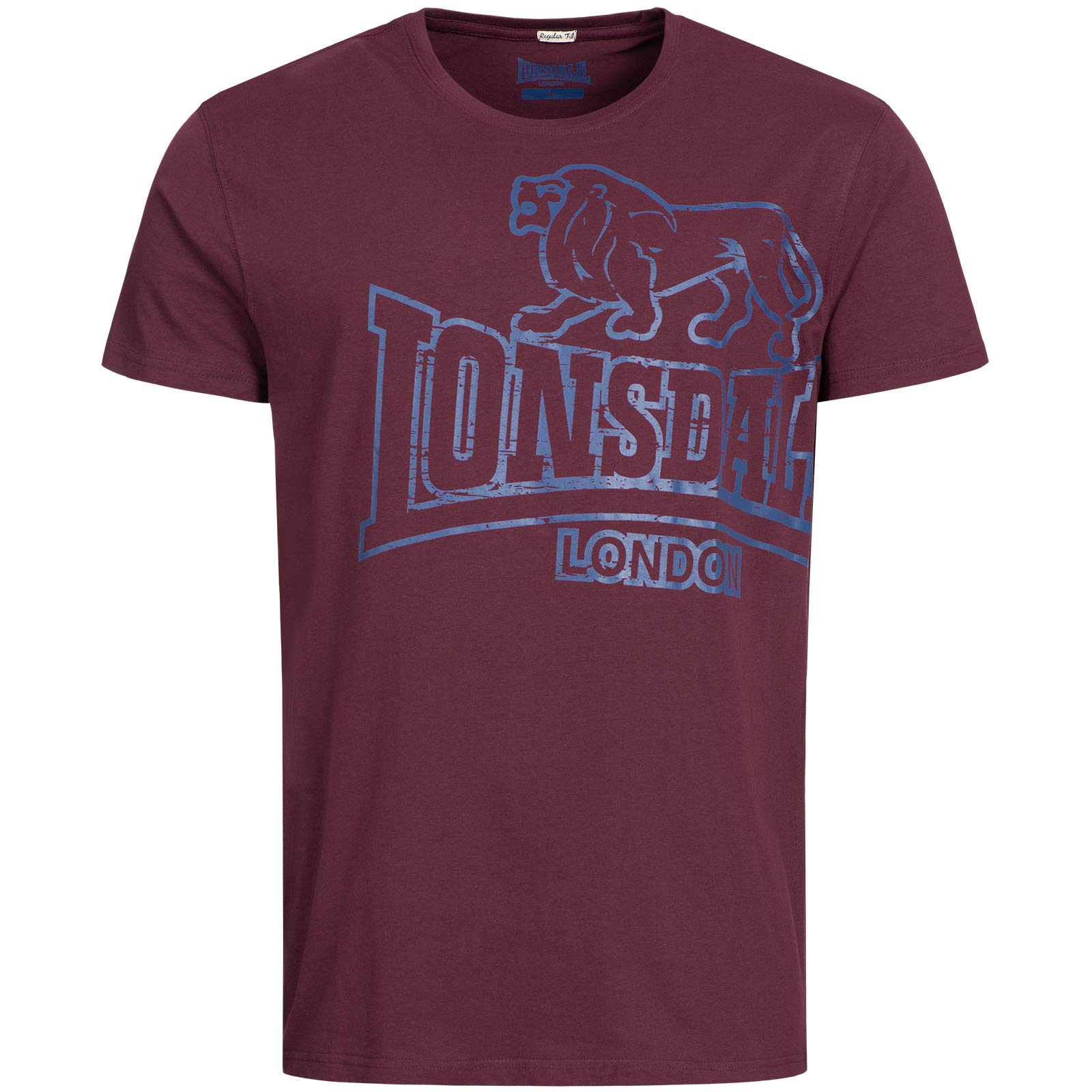 Lonsdale London Langsett Hombre Camiseta Negro Regular