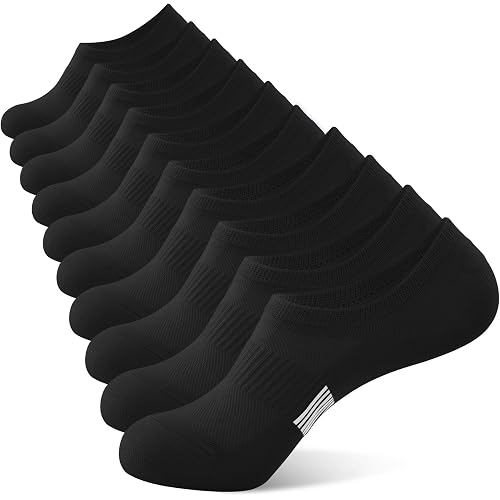 No Show Socks Womens Low Cut Non Slip Athletic Cotton Invisible Women Sock 5 Pairs