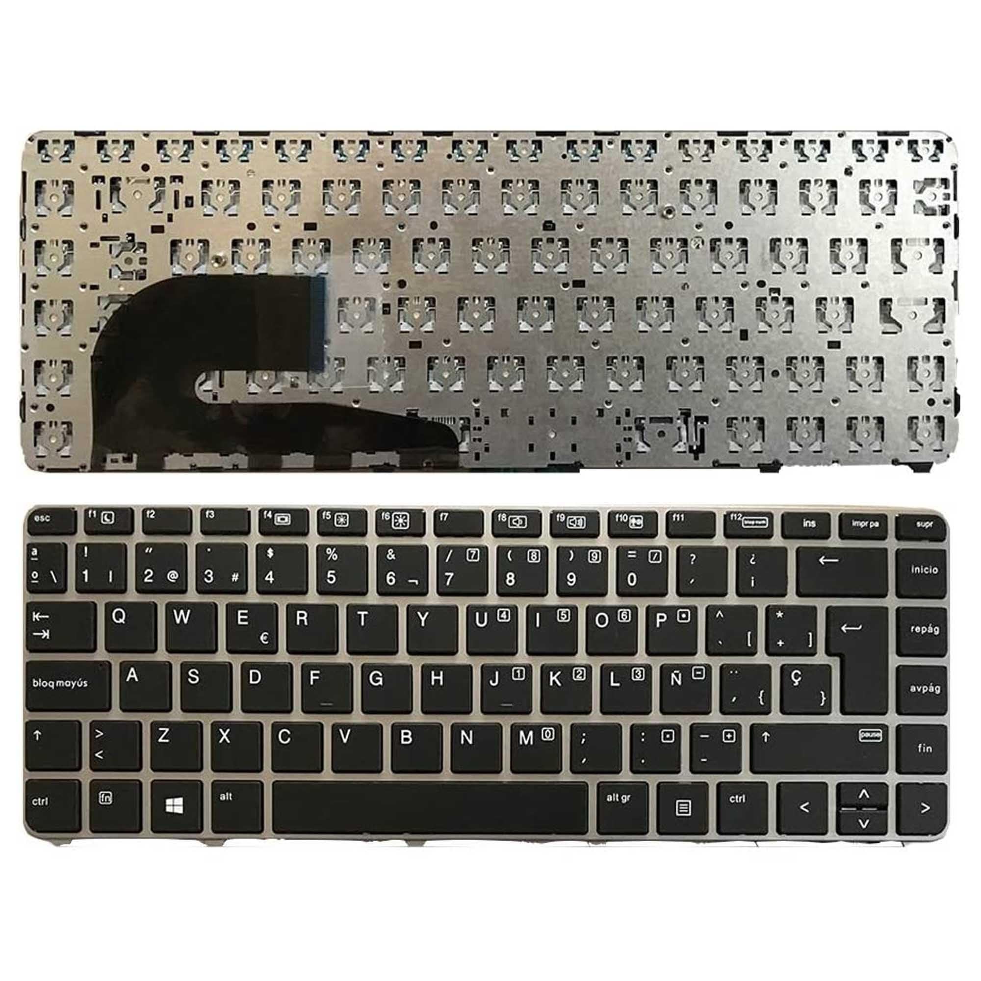 PORTATIL MOVIL - Teclado de Repuesto Compatible con HP ELITEBOOK 745 G3 745 G4 840 G3 840 G4 848 G3 848 G4 / Teclas Recambio Keyboard Replacement Piezas para Renovar Interior PC Computadora