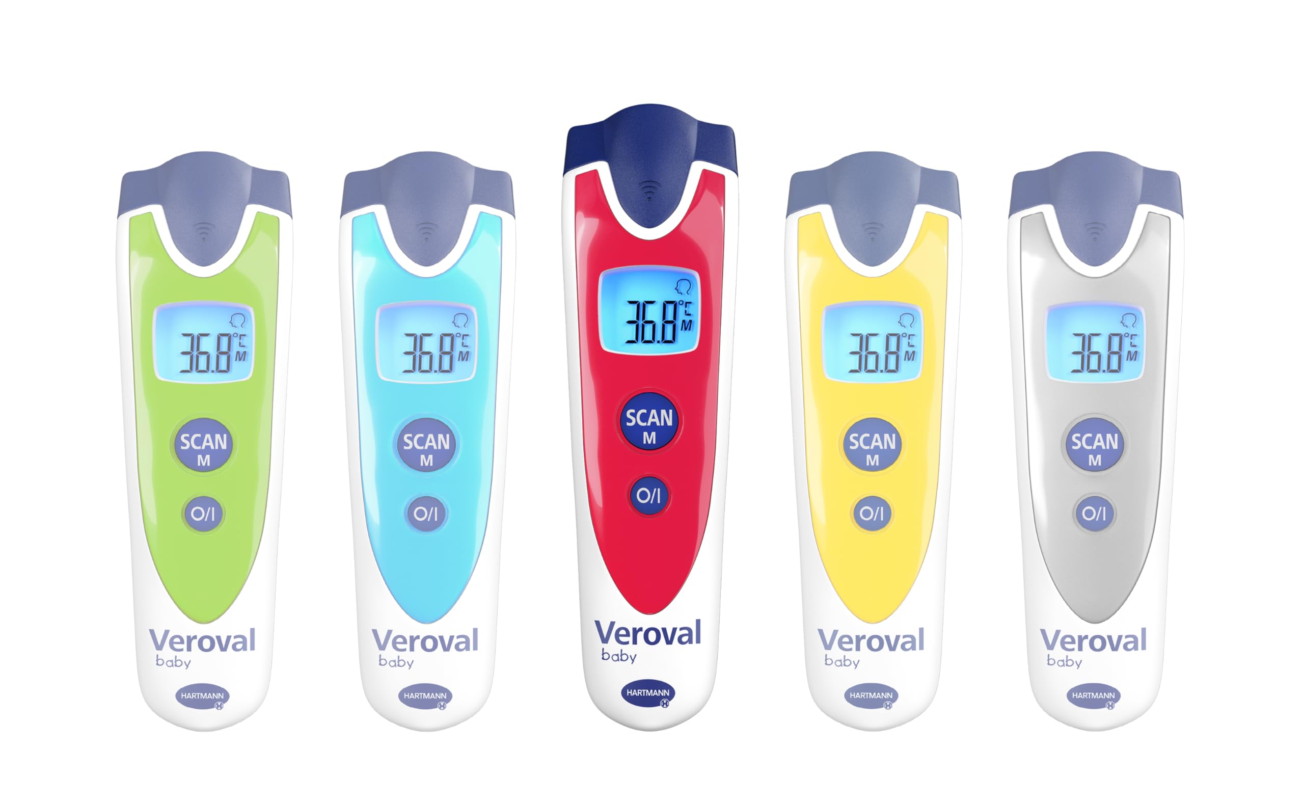 Veroval baby Infrarot-Fieberthermometer, kontaktlos, rot
