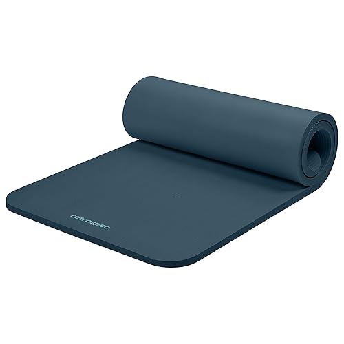 Retrospec Solana Yoga Mat 1" Thick w/Nylon Strap for Men