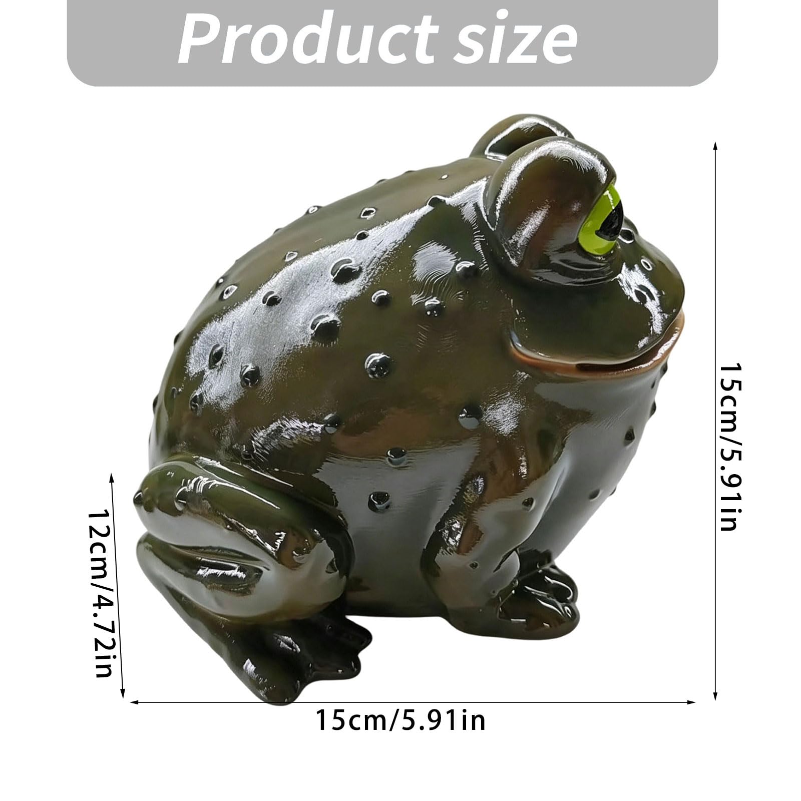 Copertura per scatola fazzoletti rana, resina robusta, | Design animale funzionale e creativo, adorabile, eccellente per la decorazione domestica e uso pratico per le