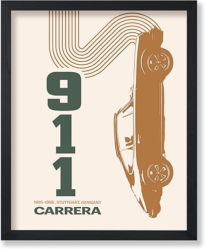 Poster Master Póster de automóvil  Impresión clásica retro para automóvil  Arte de vehículo  Arte de silueta  Arte entusiasta del coche  Arte de