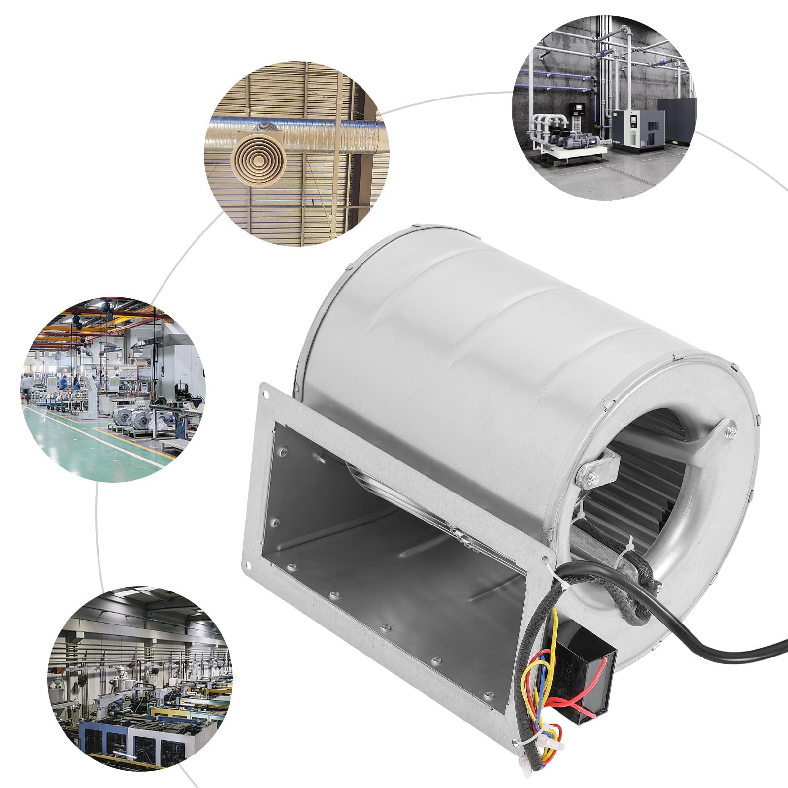 Radialventilator mit Doppelansaugung 150W AC 220V Laufrad Ø146 mm