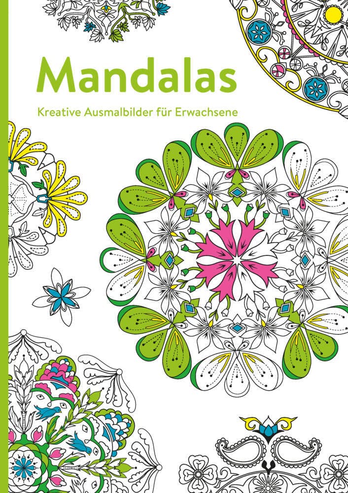 Ausmalbuch Für Erwachsene – Mandalas Auf Schwarzem Hintergrund, 33 Motive, Für Entspannung & Kreativen Farbspaß