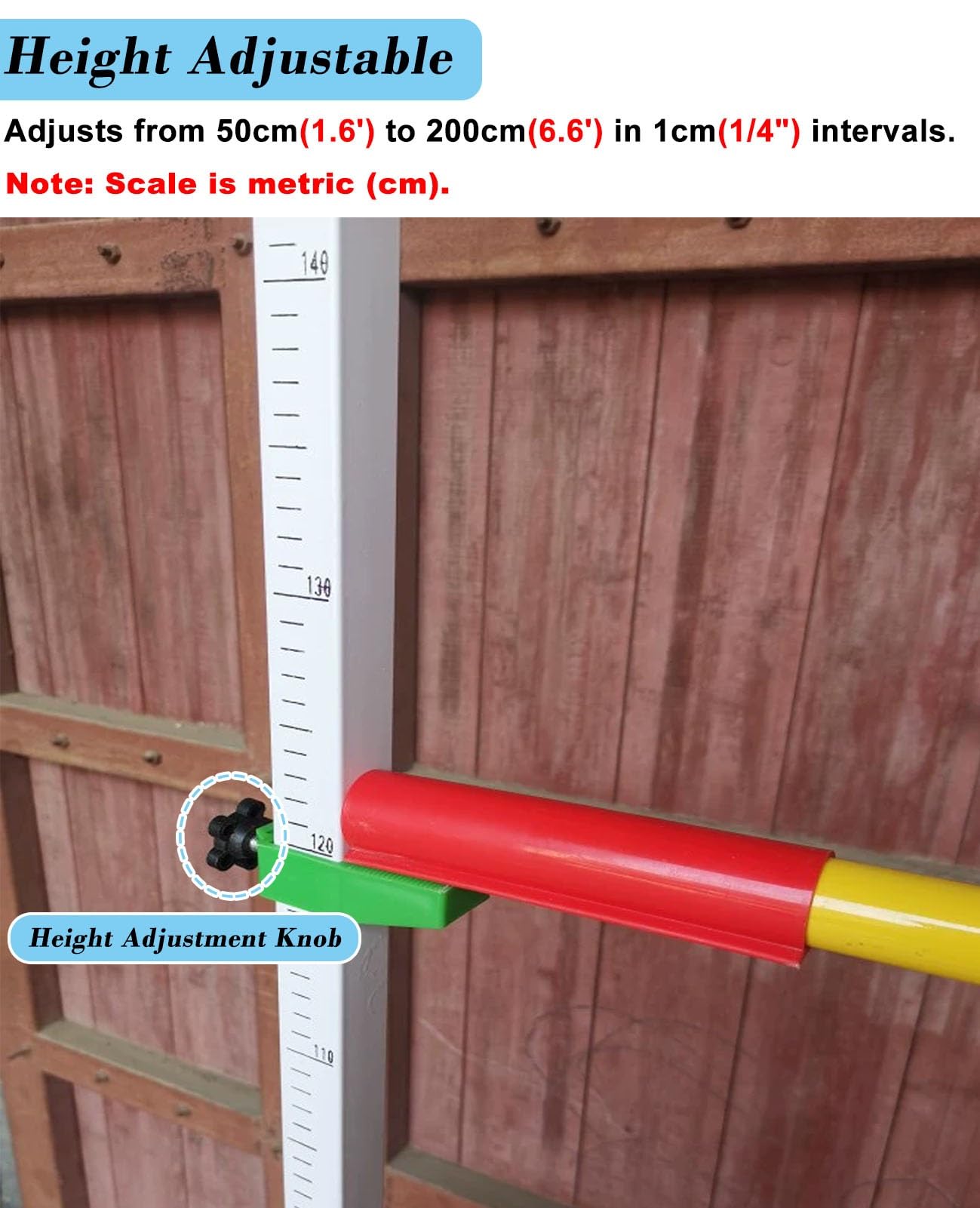 Regulowane stojaki do skoków wzwyż, 50-200 cm do szkół, lekkoatletyki, trening lekkoatletyczny, para, poprzeczka nie wchodzi w zakres dostawy