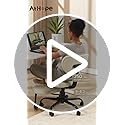 Ergonomic Cross Legged Office Chair with Wheels - Adjustable Height for Meditation, ADHD Desk & Yoga - Wide Criss Cross Design with Lumbar Support, Kneeling Chair - Black