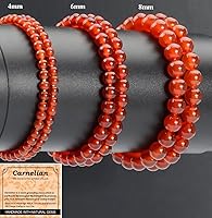 Vista 700 de MASSIVE BEADS Pulsera elástica de yoga hecha a mano con piedra natural, cristal curativo, energía, regalos para adultos unisex de 0.157 in, 0.236