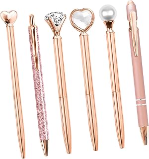 6Pcs 0.5mm Ballpoint Long Lasting Writing Pens for Daily Use, Smooth Writing Ballpoint Pen Ball Pens
