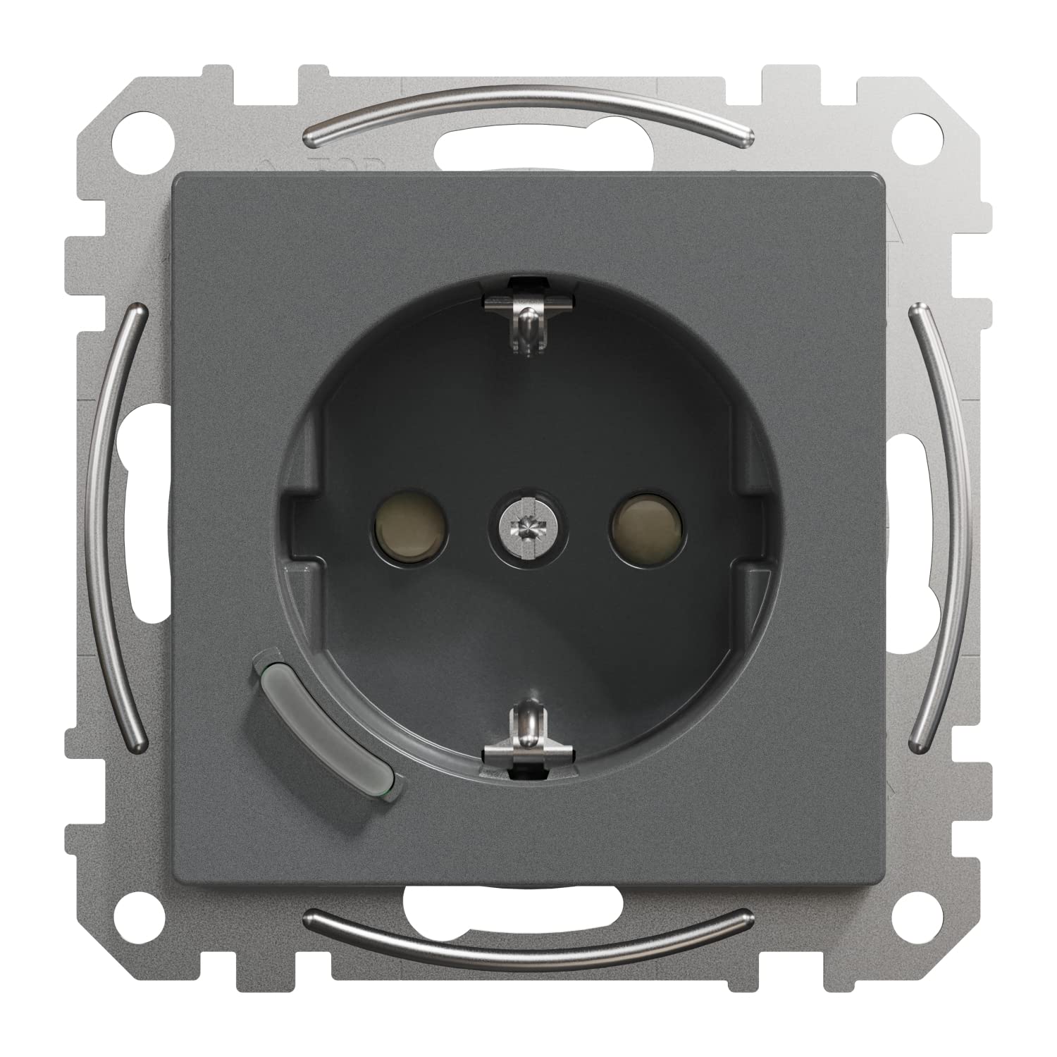 Schneider Electric Merten MEG2380-0414 Presa Schuko 16A TPM Antracite System M, presa intelligente, compatibile con Amazon Alexa e Google Home, presa Wi-Fi Smart Home