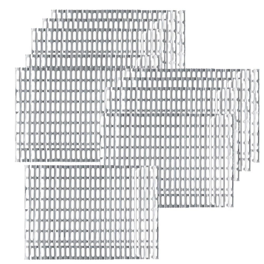 Aboiled Silver Disposable Bbq Sheets Aluminum Grill Liners 10-Pack Perfect For Public Park Grills, Outdoor Bbq, Camping