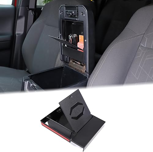Miniatura 1 de Reposabrazos de automóvil mejorado, caja de almacenamiento oculta compatible con Toyota Tacoma 2016-2023 Pasamanos de consola central, caja de