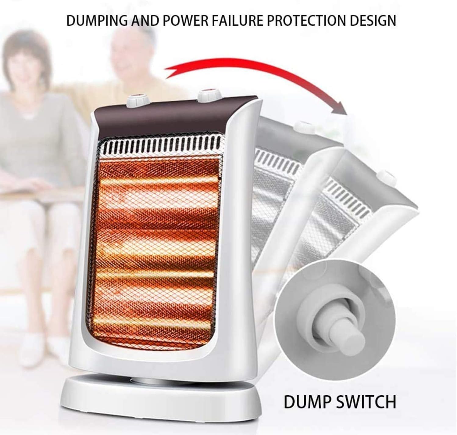 Household Heaters Room Heaters with Dump-Off and Overheat Protection Functions Used Indoors Offices Bedrooms Bathrooms Fast Heating Heating Supplies