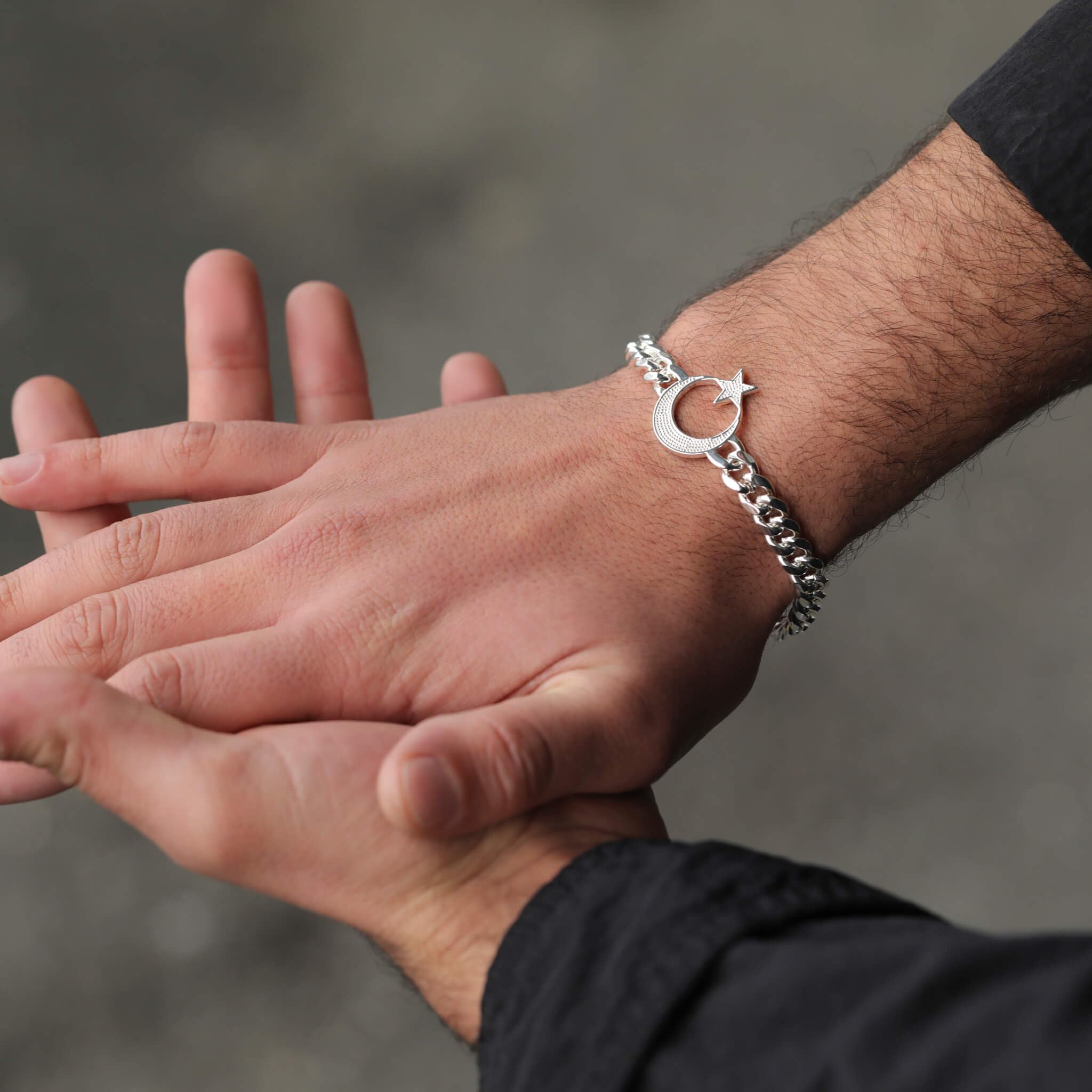 d'origine Türkei Ayyıldız Armband, Türkisches Armband, Türkei Kette, Türkei Schmuck, Türkischer Schmuck für Herren