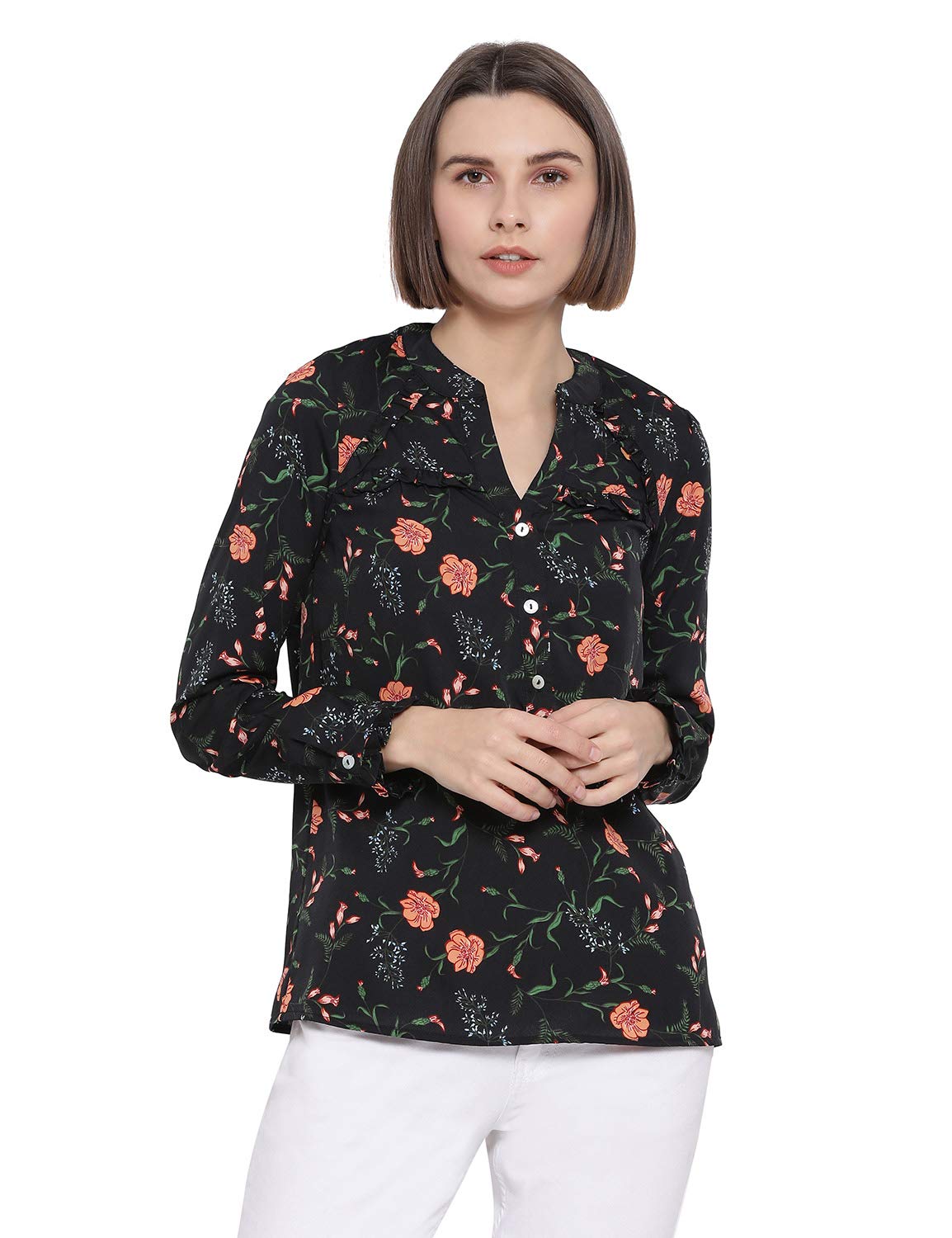 oxolloxo Women V-Neck Full Sleeve Floral Top-picture-51